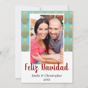 Feliz Navidad Pineapple Holiday Photo Card