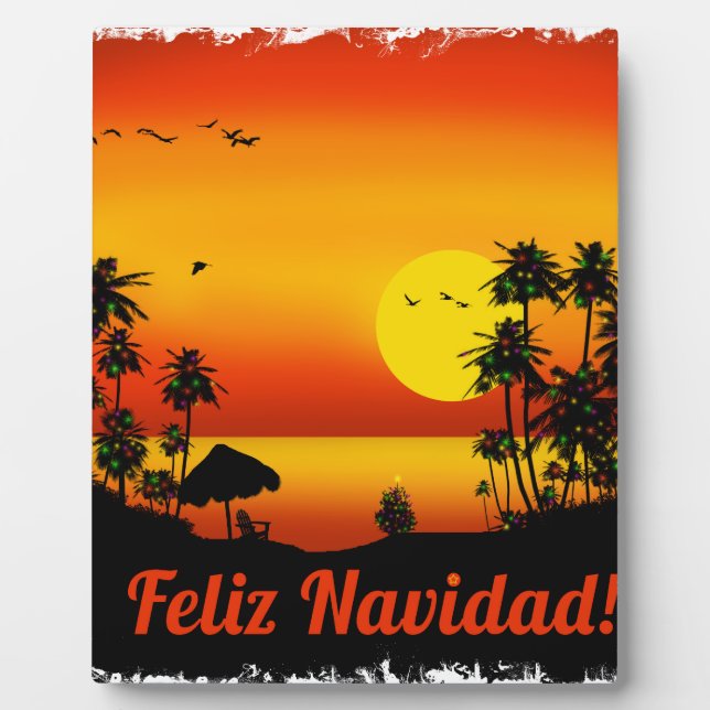 feliz Navidad Plaque (Front)