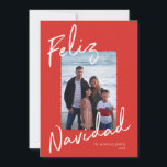 Feliz Navidad Red Green White Holiday Card<br><div class="desc">Photo holiday greeting cards with the greeting Feliz Navidad. feliz navidad red green white,  red green white photo christmas, </div>