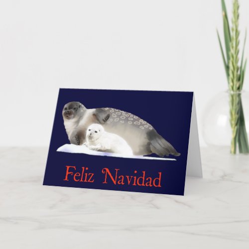 Feliz Navidad _ Ringed Seal Holiday Card