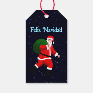 Feliz Navidad - Santa Claus Gift Tags