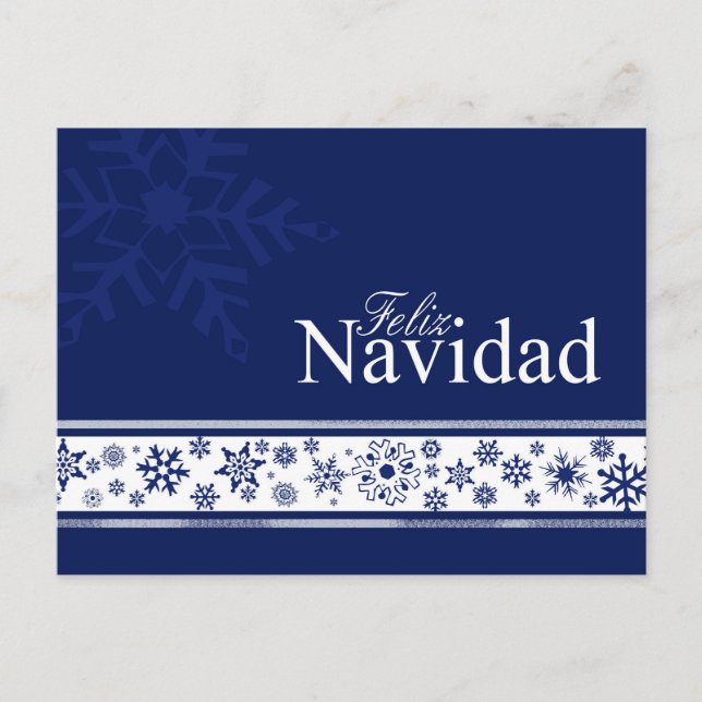 Feliz Navidad Spanish Christmas Card (Front)