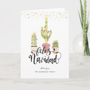 Feliz Navidad Spanish Christmas Greeting Card