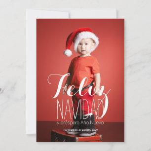 Feliz Navidad Spanish Holiday Photo Card