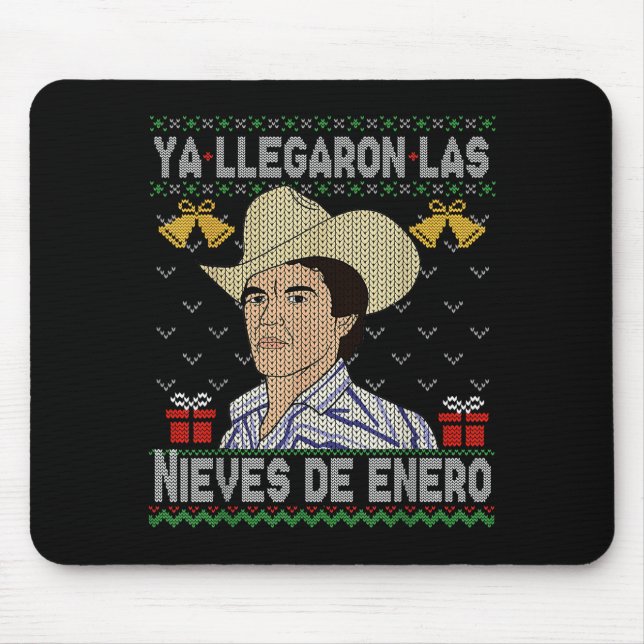 Feliz Navidad Spanish Las Nieves De Enero El Del C Mouse Pad (Front)
