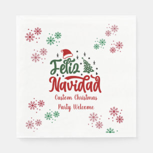 Feliz Navidad Spanish Merry Christmas Napkins