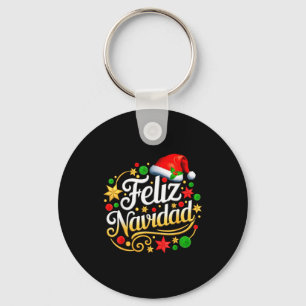Feliz Navidad Spanish Mexican Christmas Xmas Holid Keychain