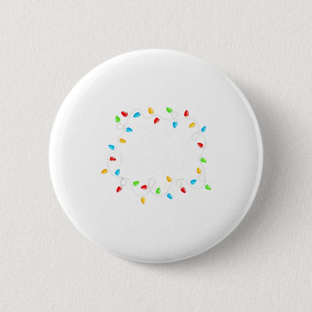 Feliz Navidad Spanish Mexican Christmas Xmas Light Button (Front)