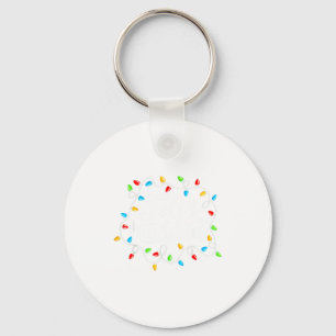 Feliz Navidad Spanish Mexican Christmas Xmas Light Keychain