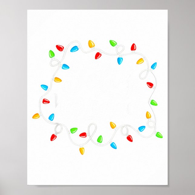 Feliz Navidad Spanish Mexican Christmas Xmas Light Poster (Front)