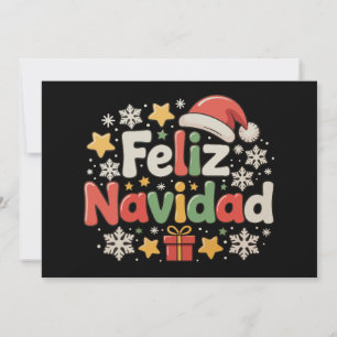 Feliz Navidad Spanish Mexican Merry Christmas Xmas Holiday Card