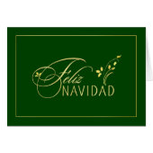 Feliz Navidad - Spanish tarjetas - Holiday Cards (Front Horizontal)