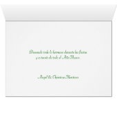 Feliz Navidad - Spanish tarjetas - Holiday Cards (Inside Horizontal (Bottom))