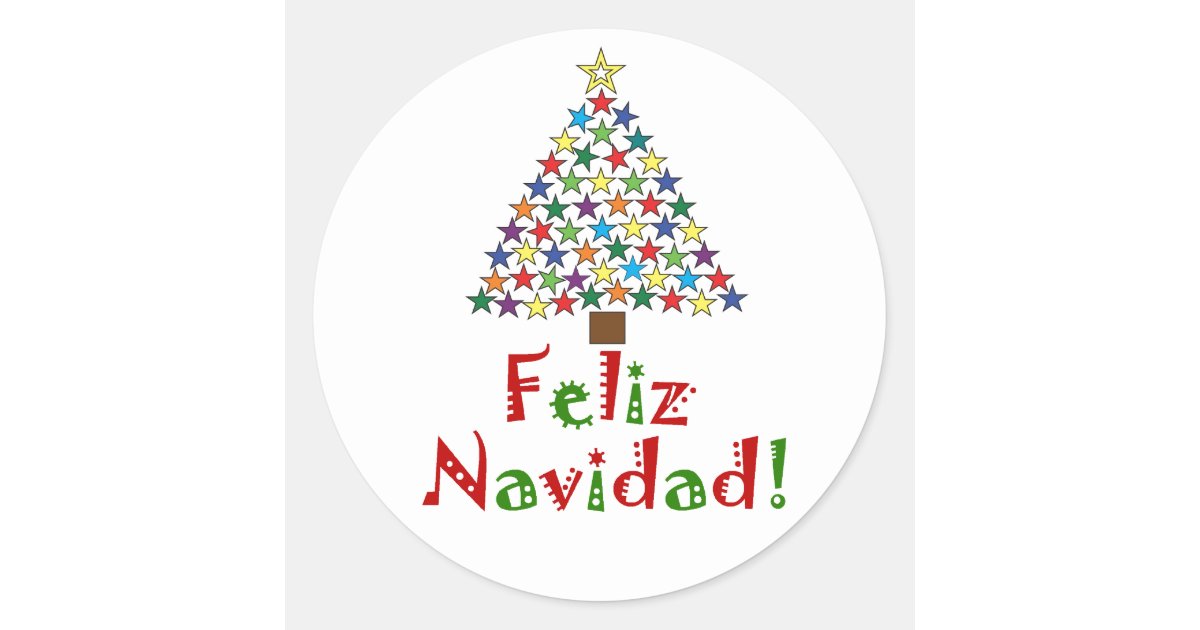 Andes bota Plata Feliz Navidad Sticker | Zazzle