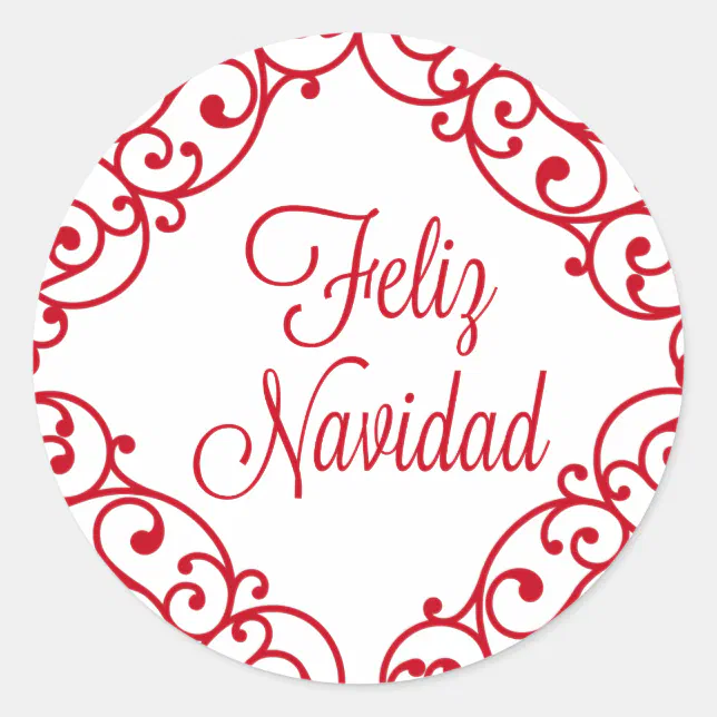 Feliz Navidad sticker | Zazzle
