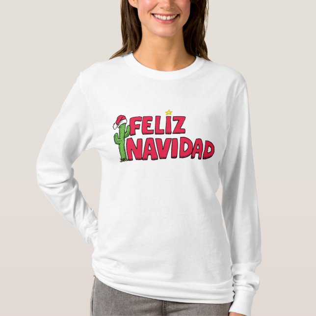 Feliz Navidad Sweatshirt T Shirt (Front)