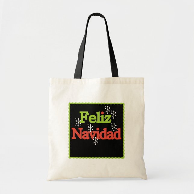 Feliz Navidad Tote Bag (Front)