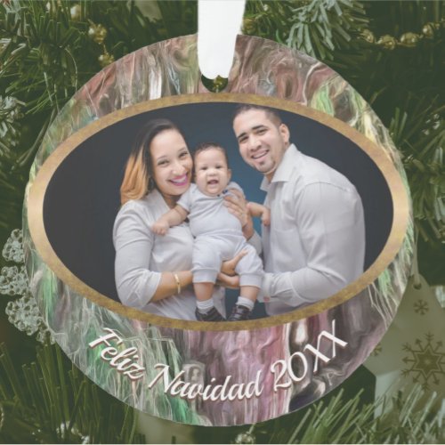 Feliz Navidad Tree of Tule OAX1 Ornament