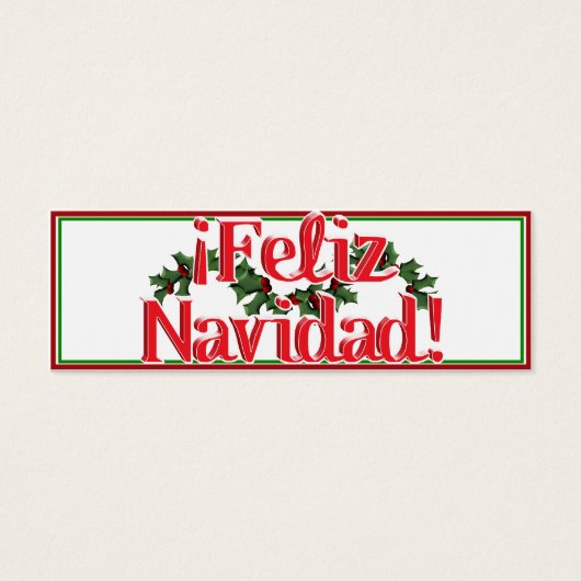 Feliz Navidad With Holly (Front)