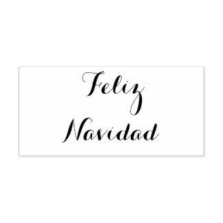 Feliz Navidad - wood stamp