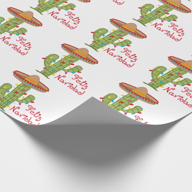 Feliz Navidad Wrapping Paper (Corner)