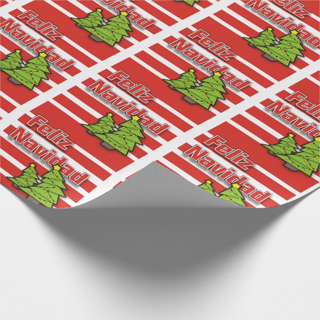 Feliz Navidad Wrapping Paper (Corner)