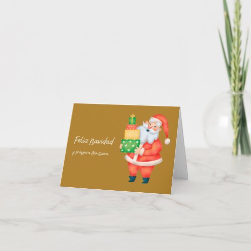 Feliz Navidad y prspero Ao Nuevo Christmas  Card