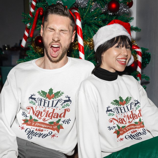 Feliz navidad y prospero ano nuevo christmas sweatshirt (Creator Uploaded)