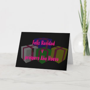 Feliz Navidad y prospero Año Nuevo Holiday Card