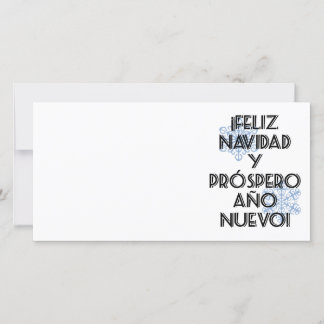 Feliz Navidad Y Prospero Ano Nuevo — Photo Card