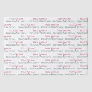 Feliz Navidad y Prospero Año Nuevo      Tissue Paper