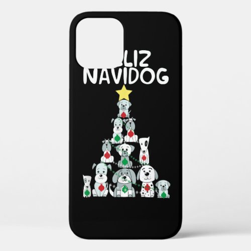 Feliz Navidog Christmas Dog T_Shirt Funny Cute Xm iPhone 12 Case