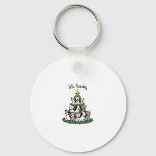 Feliz Navidog Christmas Dog T-Shirt, Funny Cute Xm Keychain
