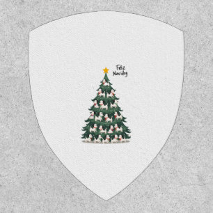 Feliz Navidog Christmas Dog T-Shirt, Funny Cute Xm Patch