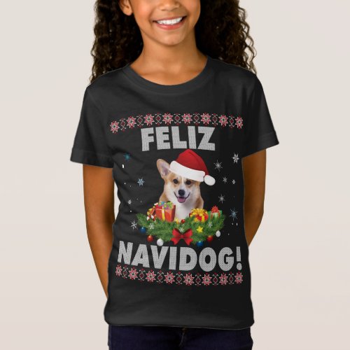 Feliz Navidog Corgi Dog Ugly Sweater Christmas San