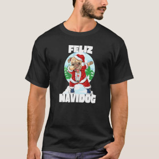 Feliz Navidog Funny Dabbing Pug Santa Claus Christ T-Shirt