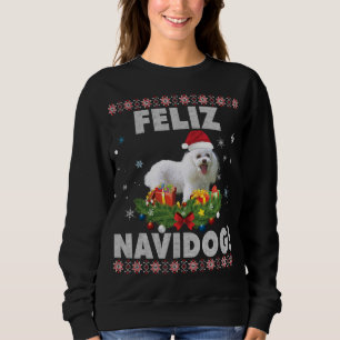 Feliz Navidog Poodle Dog Ugly Sweater Christmas Sa