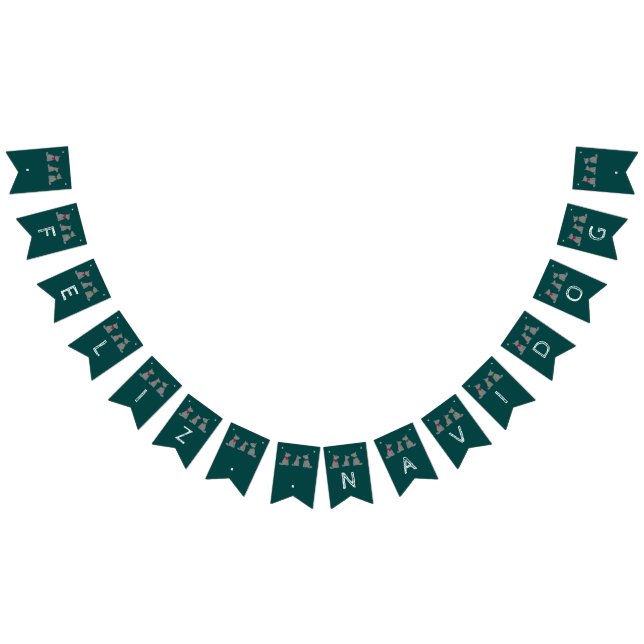 Feliz Navidog, Spanish Christmas Party Bunting Flags (All)