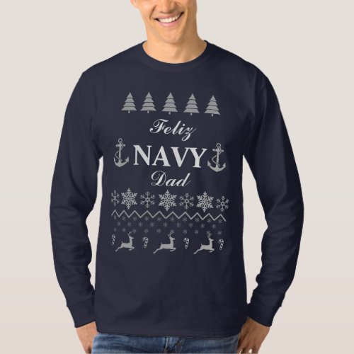 Feliz Navy Dad T_Shirt