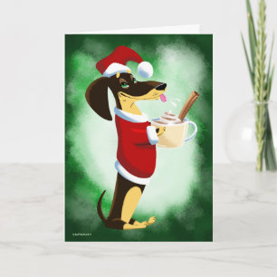 FELIZ NOGGY DOG by Jeff Willis Art Holiday Card