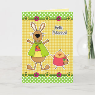 Feliz Páscoa Easter Card in Portuguese