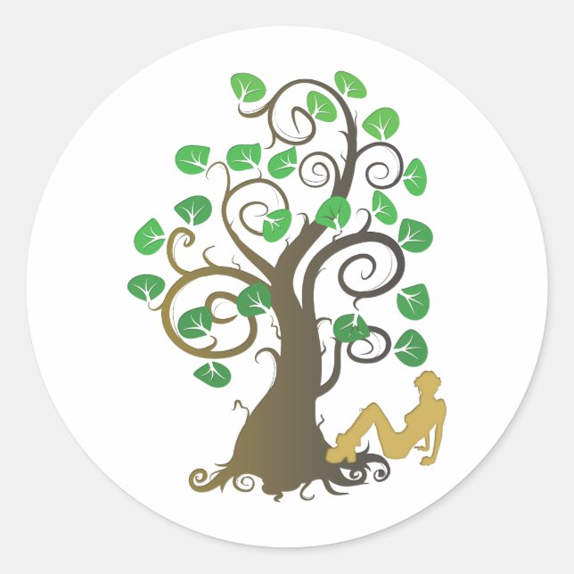 Fell from the Family Tree Classic Round Sticker (Front)