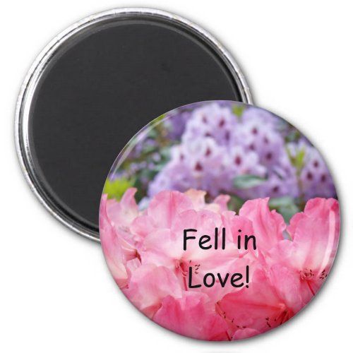 Fell in Love magnet Pink Rhododendron Flowers