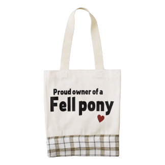 Fell pony zazzle HEART tote bag
