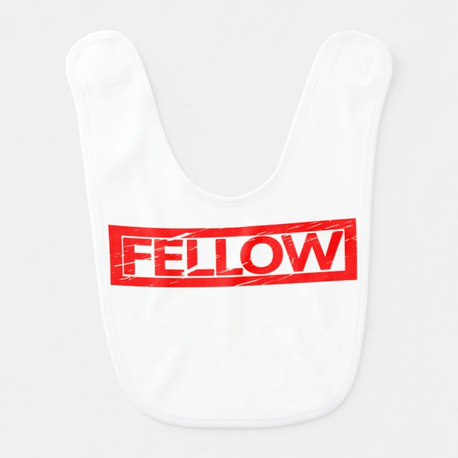 Fellow Stamp Baby Bib (Front)