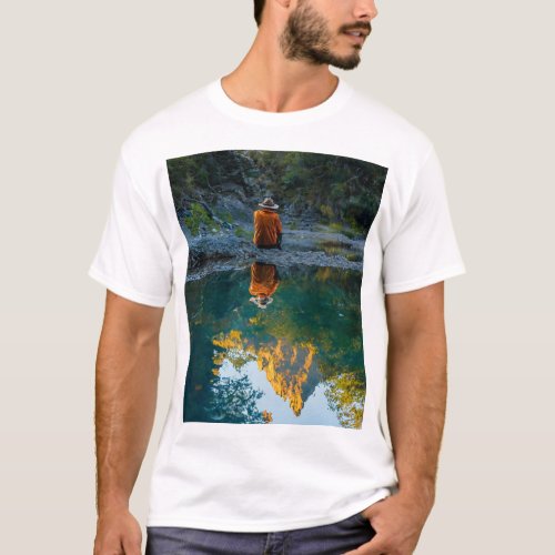 Fellow Traveler Reflection in the Water T_Shirt T_Shirt
