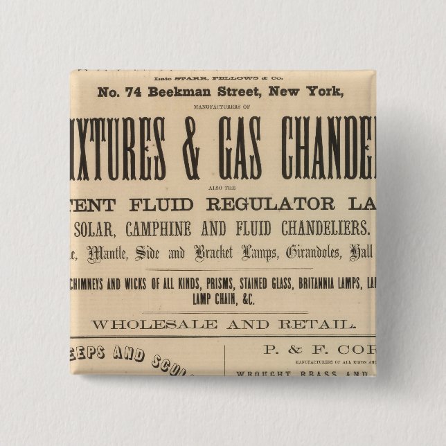 Fellows, Hoffman and Company Button (Front)