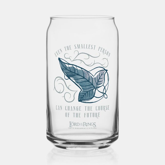 Fellowship Elven Brooch Quote Graphic Can Glass (Front)