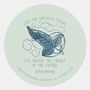 Fellowship Elven Brooch Quote Graphic Classic Round Sticker