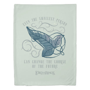 Fellowship Elven Brooch Quote Graphic Duvet Cover